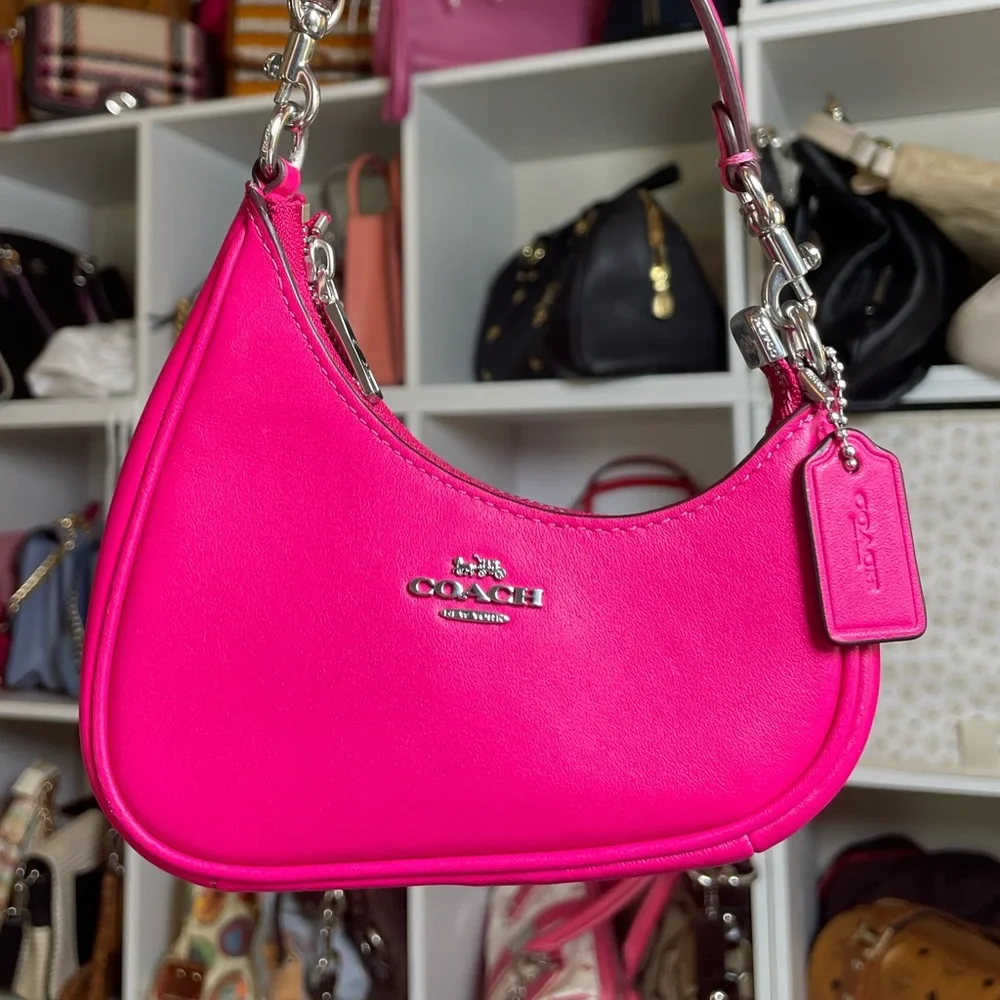 Coach NWOT Mini Twisted Teri Bag in Dragon Fruit 🐉 - Picture 6 of 17